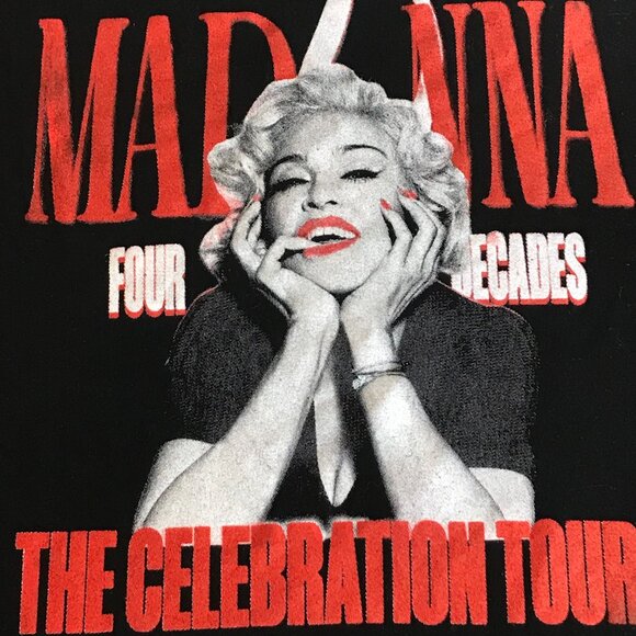 Madonna T-Shirt Concert Fan Celebration Tour Four Decades 2023 Size Large Used - Picture 4 of 8